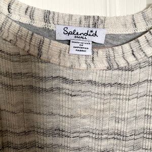 Splendid halter midi dress with slit